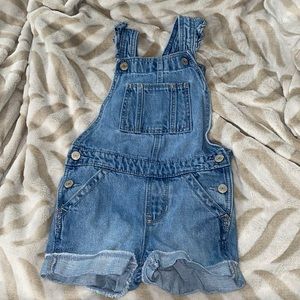 Gap Denim Toddler Girls Ruffle shortalls